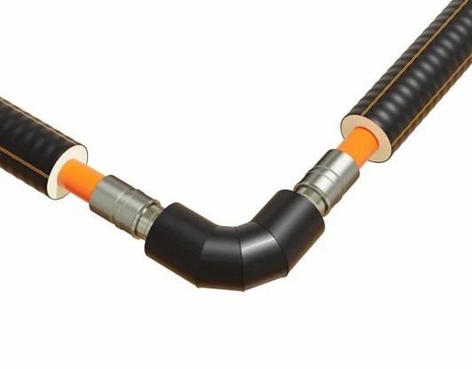 Строительство и реконструкция тепловых сетей диаметром до 160 мм из сшитого полиэтилена с теплоизоляцией из пенополиуретана в гофрированной полиэтиленовой оболочке ТУ 2248-021-40270293-2005 типа «Изопрофлекс».